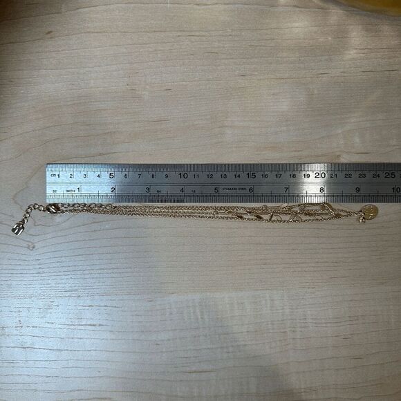 PARK LANE Leaf and Bee Double Layered Goldtone Necklace - Picture 9 of 9